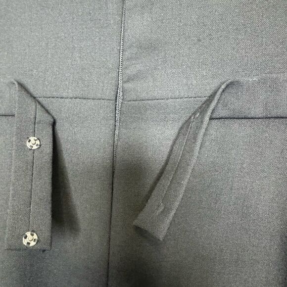 Elie Tahari Wool Blend Belted Sheath Little Black Dress 6 - Picture 7 of 8